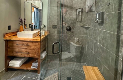 Madison Ski Chalet | Lakeside Chalet w/Private Deck, Wood Stove & Scenic Trails in Ohio Wine Country