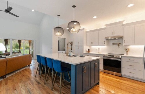 Winchester Apartment | Lakeside Retreat with Golf Cart, Game Room, Fireplace, Pool