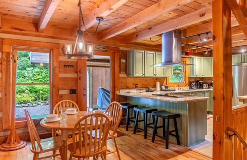Boone Cabin | Lakeview- hot tub, pet friendly, lake views, catch and release fishing
