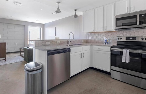 Five Points South Apartment | Landing | Chic 1BD, Game Room, Courtyard