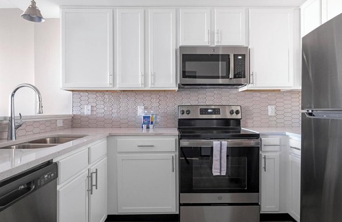 Five Points South Apartment | Landing | Chic 1BD, Game Room, Courtyard