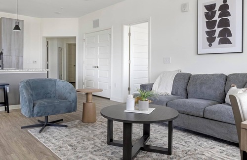 Mableton Apartment | Landing | Modern 2BD, Yoga Studio, Rooftop Lounge