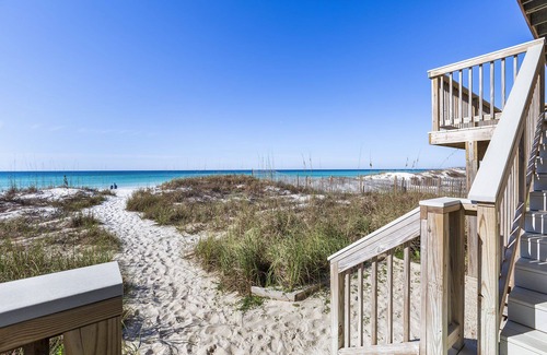 Miramar Beach Condo | Landon by the Sea 4 - Updated, Gulf-Front, Chairs + Umbrella Service Included!