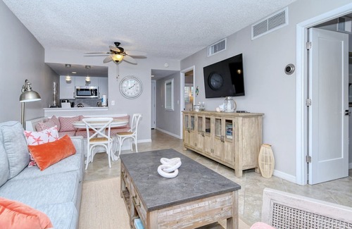 Longboat Key Apartment | LaPlaya 202E-Catch the gentle Gulf breezes on your private balcony beneath the swaying palms.