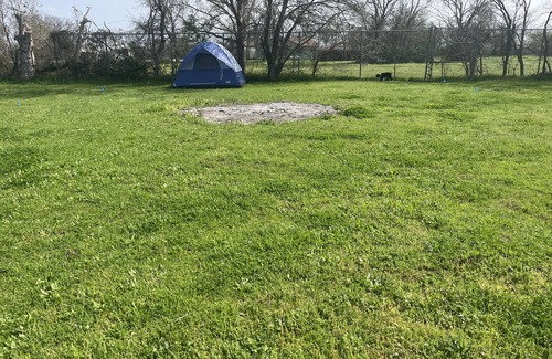 Waco RV Rental | Large Campsite w/6-person Tent on Peaceful Mini-Farm F3