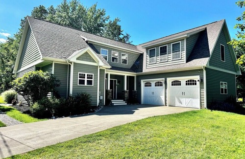 Glenn Haven Shores House | Large Family Home in South Haven - Private lake Access, Hot Tub, Sunroom & Patio