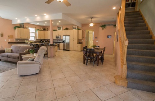 Michigan City House | Large living space perfect for multiple families