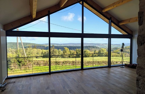 Chiddes House | Large + Small Gîte with swimming pool and sublime view in the heart of the hills