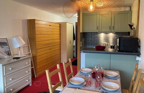 Val Claret Apartment | Large Studio 2-4p well located in Val Claret - nice south view, ski in ski out!