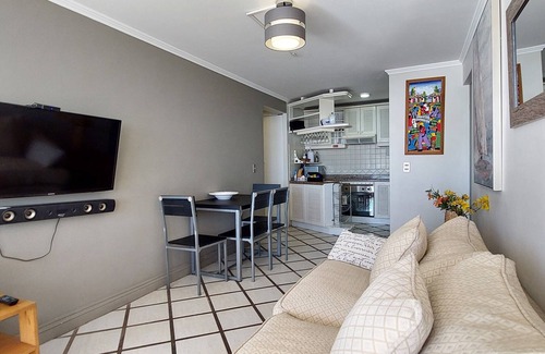 Concon Apartment | Large terrace in first line, Playa Amarilla