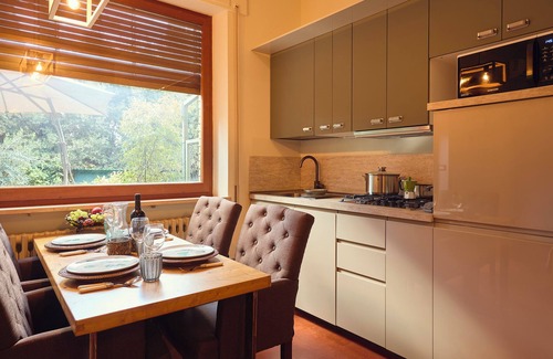 Perugia Apartment | LE BALZE Studio apartment (for 2+2 children) in villa with pool just outside Perugia