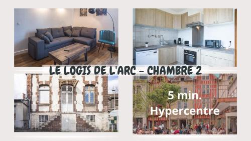 Troyes Apartment | Le Logis de l'Arc - Chambre 2 - 5min Hypercentre