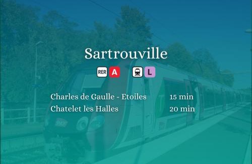 Sartrouville Apartment | Le petit Sartrouville à 20 min de Paris en RER A