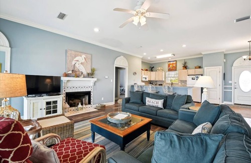 Sea Palm Village House | LEAVE YOUR WORRIES SURFSIDE. Take the private boardwalk and you're only steps from the beach.