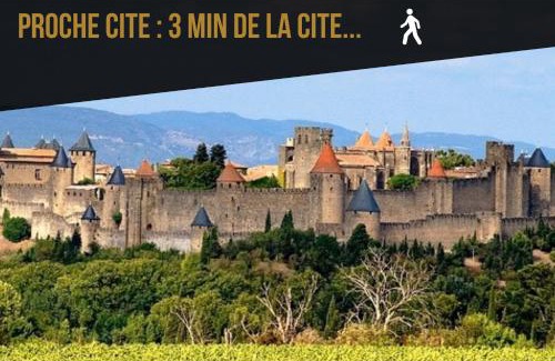 Carcassonne Apartment | Les Gîtes de Laure - L'Or Vert, Appartement avec Vue sur le Château, Parking Privé, Climatisation, Netflix, à 160 m de la Cité Médiévale
