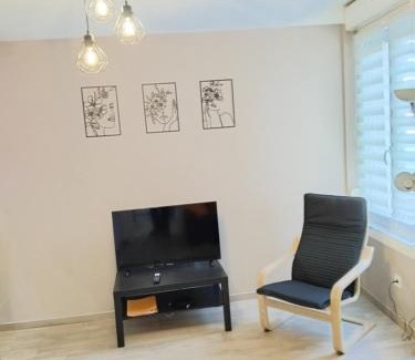Thierville-sur-Meuse Apartment | Les loges de Véro - Rez-de-chaussée - Parking privé - Garage vélo et moto - LOGEMENT NEUF - 5 couchages - 2 chambres - 1 canapé convertible - WIFI - Climatisation - Géré par Presta-Zen'Services
