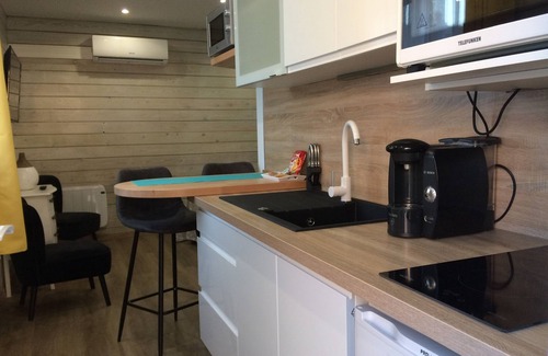 Wimereux Ski Chalet | Les Nymphéas studio chalet 6 vue piscine