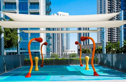 Dubai Apartment | Like Home - 3703: Luxury 1-BHK with Creek & Community Views