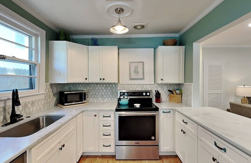 Tybee Island House | Little Blue Beach House | Fire Pit, Outdoor Shower