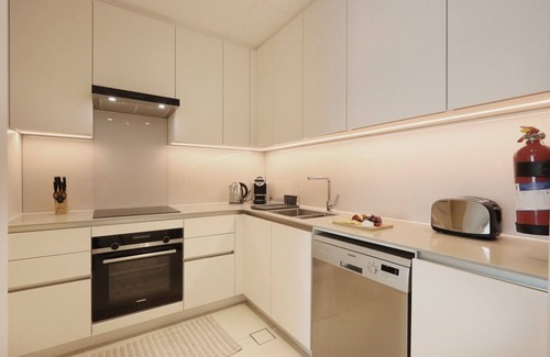 Dubai Apartment | Livbnb | Beachfront 2B with Sea & Ain Dubai Views
