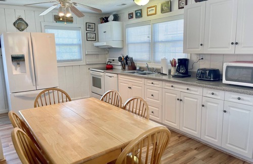 Ocracoke House | Livin' Outta Line: Canal front home with private dock, sunrise views.
