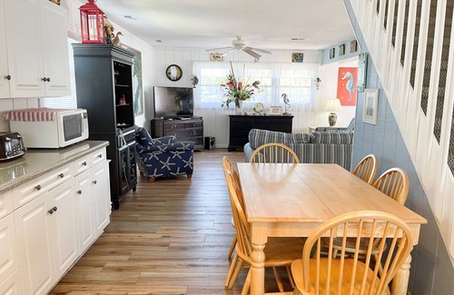 Ocracoke House | Livin' Outta Line: Canal front home with private dock, sunrise views.