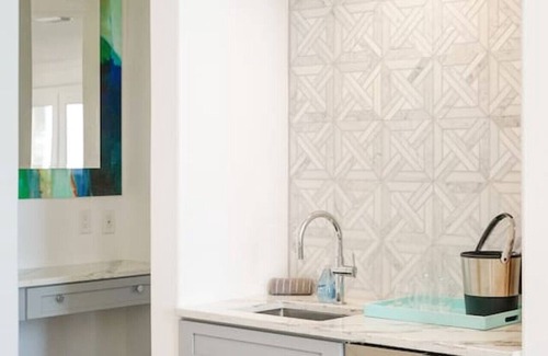 Crescent Beach Apartment | Living Luxe | Fall by the beach - pool at your feet!