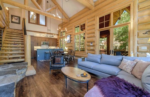 Mountain Village House | Lodge-Style Home by InvitedHome | Vast Patio, Hot Tub, Walk to Ski, Fireplace
