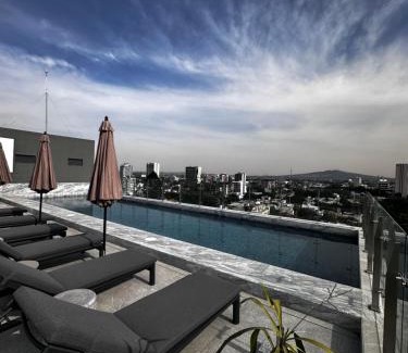 Zona Minerva Apartment | Loft Americana Chapultepec Alberca Wifi AC