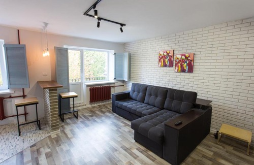 Dzerzhyns'kyi District Apartment | Loft Apartment near Botanical Garden
