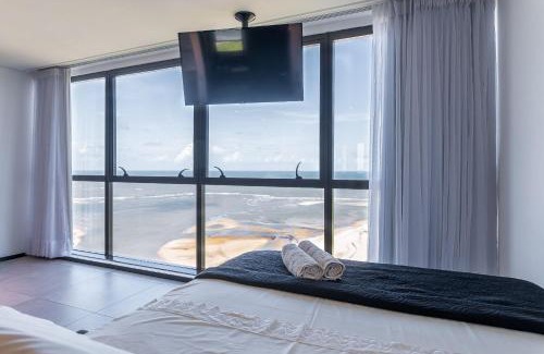 Barra de Jangada Apartment | Loft Frente al Mar | Vista Río | Piscina & Sauna