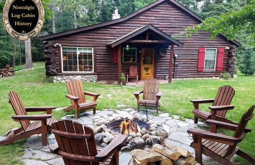 Luzerne Cabin | Log Cabin Luxury on the Romantic AuSable River - Truly Charming!