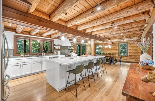 Hiram House | Log Home, Pvt Pond-Swim, Hot Tub