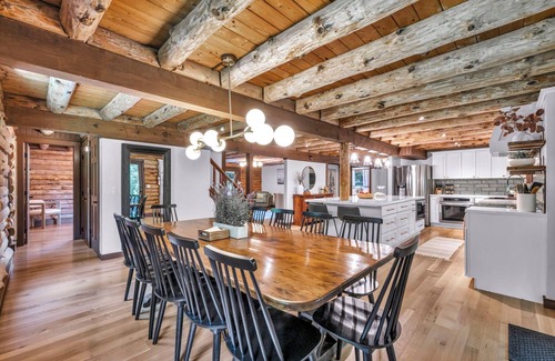 Hiram House | Log Home, Pvt Pond-Swim, Hot Tub