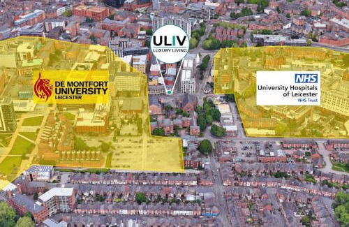 Oadby Apartment | Lovely 1 Bed Studio 4B near Royal Infirmary and DMU