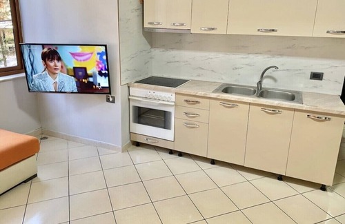 Golem Apartment | Lovely 2-bedroom flat with *free parking *Pool * sandy beach