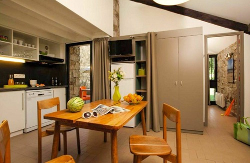 Chambonas Apartment | Lovely apartment for 5 guests with WIFI, pool, TV, terrace and pets allowed
