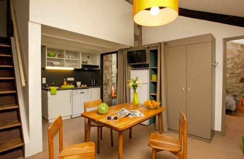 Chambonas Apartment | Lovely apartment for 5 guests with WIFI, pool, TV, terrace and pets allowed