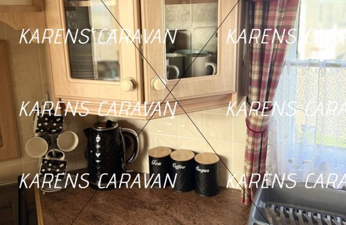 Towyn House | lovely family caravan well equipped near all amenaties TV in lounge n