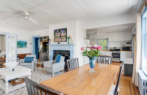 Silver Beach House | Lovely Shelter Island cottage with panoramic bay views, secluded, screened.