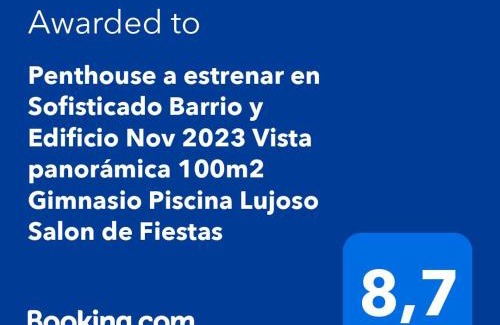 Villa Devoto Apartment | Lujoso Penthouse a estrenar en Sofisticado Barrio y Edificio Vista panorámica 100m2 Gimnasio Piscina Lujoso Salon de Fiestas Parking privado con acceso directo al departamento