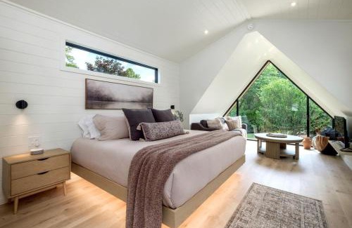 Balsam Grove Ski Chalet | Luminous A-Frame Sanctuary near Pisgah National Forest in North Carolina