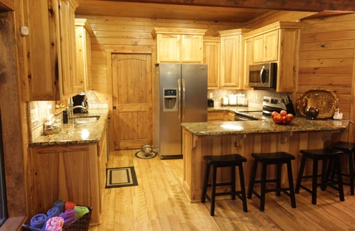 Broken Bow Cabin | Lush decor and cathedral ceiling. Pool Table, Hot Tub, Convenient Location!