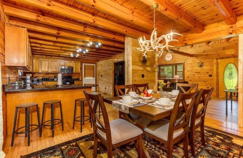 Logan Cabin | Lux cabin w/Hot Tub~ Movie Theater~ Fire Pit ~EV