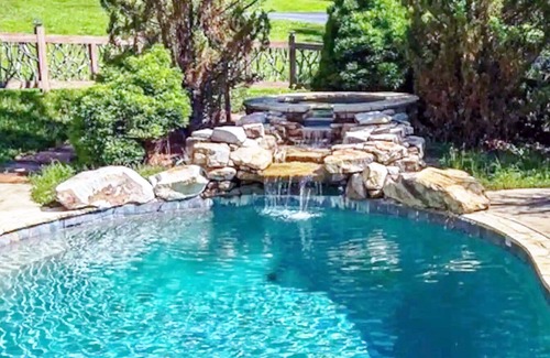 Blue Ridge House | LUX POOL home, SAUNA, 14, fully paved access