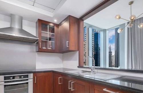 Downtown Dubai Apartment | LUX The Burj Khalifa Fountain View Suite