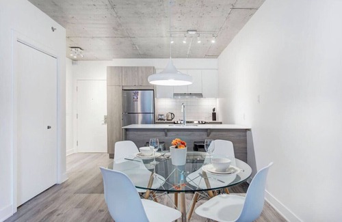 Shaughnessy Village Apartment | Luxe 1BR Apt with Balcony, Near Place des Arts