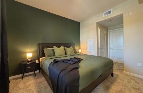 Lyon Street Apartment | Luxe Deco Haven with Pool, Gym & Parking Close to Disneyland