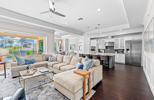 Bonita Springs House | Luxe, waterfront home with pool, spa, dock & gorgeous backyard