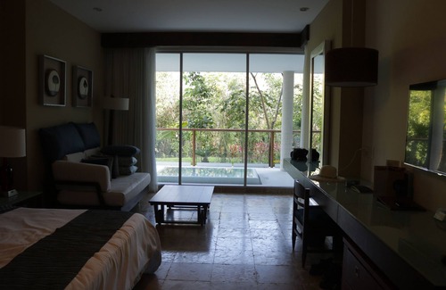 Villa Juarez Resort | Luxurious 1 BR Suite with separate living/dining/kitchen area and balcony